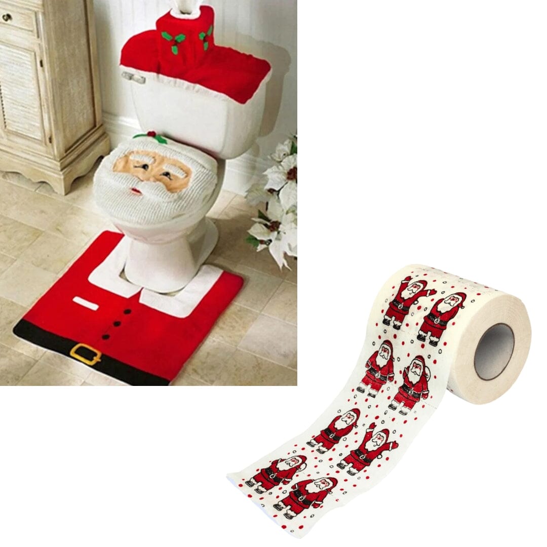 Kit de Decoração de Natal para Banheiro