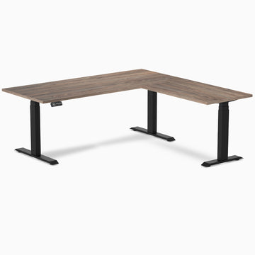 Mesa Desky Homiks Laminada em L com Regulagem de Altura