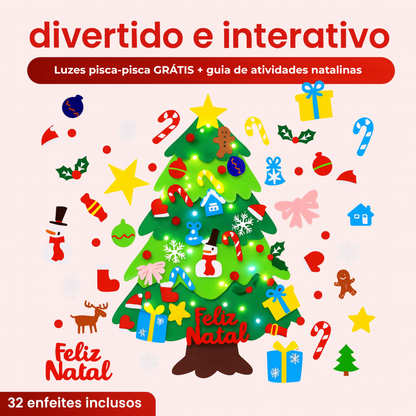 Árvore de Natal de Feltro Interativa