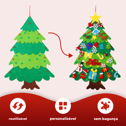 Árvore de Natal de Feltro Interativa