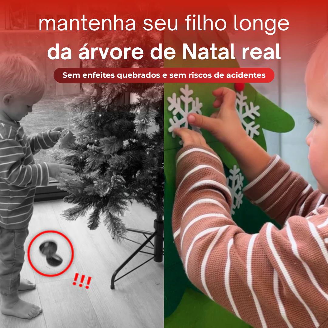 Árvore de Natal de Feltro Interativa