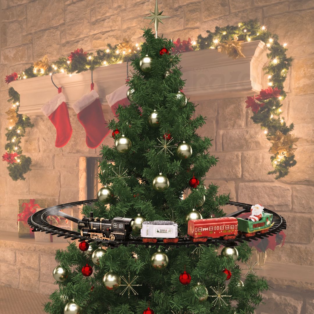 Comboio de Natal Suspenso (89cm) - Com Som e Luz