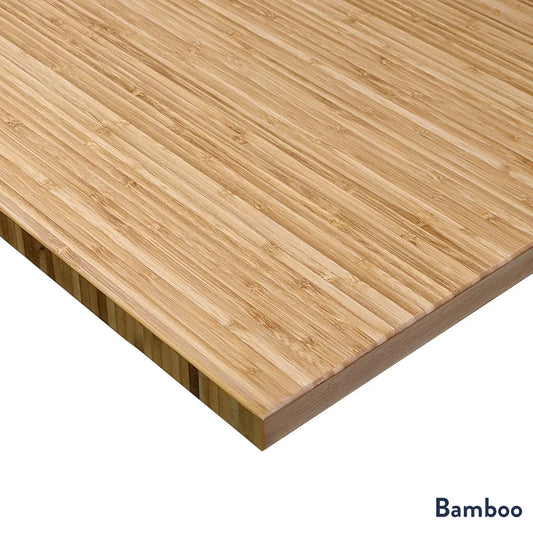 Mesa Desky Homiks  Bamboo em L com Regulagem de Altura