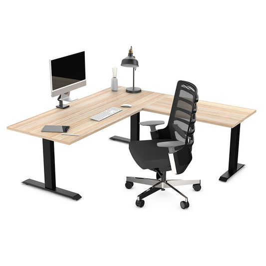 Mesa Homiks Zero em L com Acabamento Laminado