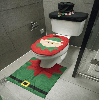 Kit de Decoração de Natal para Banheiro