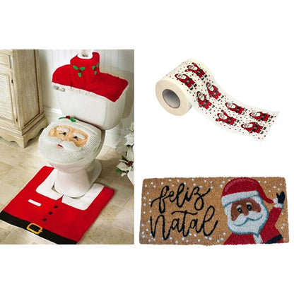 Kit de Decoração de Natal para Banheiro