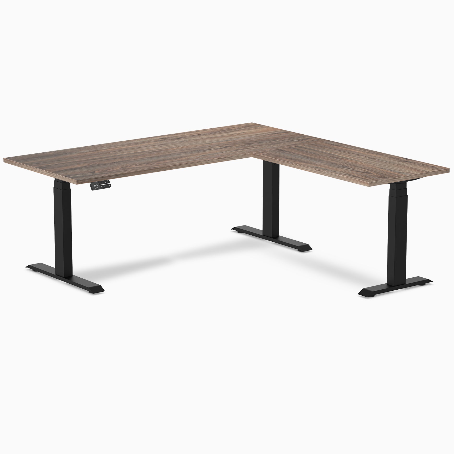 Mesa Desky Homiks Laminada em L com Regulagem de Altura